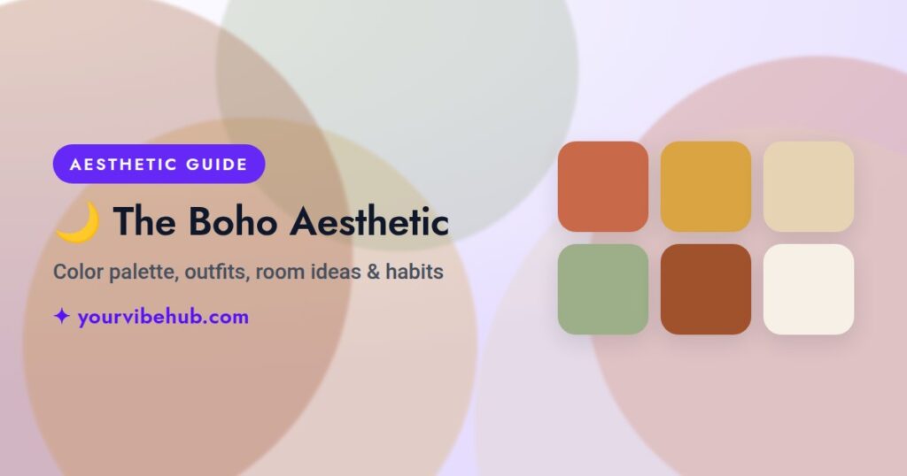 The Boho Aesthetic guide by YourVibeHub