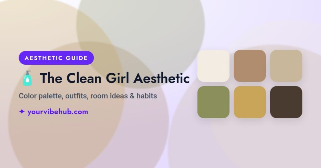The Clean Girl Aesthetic guide by YourVibeHub