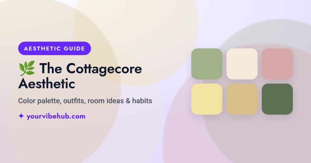 The Cottagecore Aesthetic guide by YourVibeHub