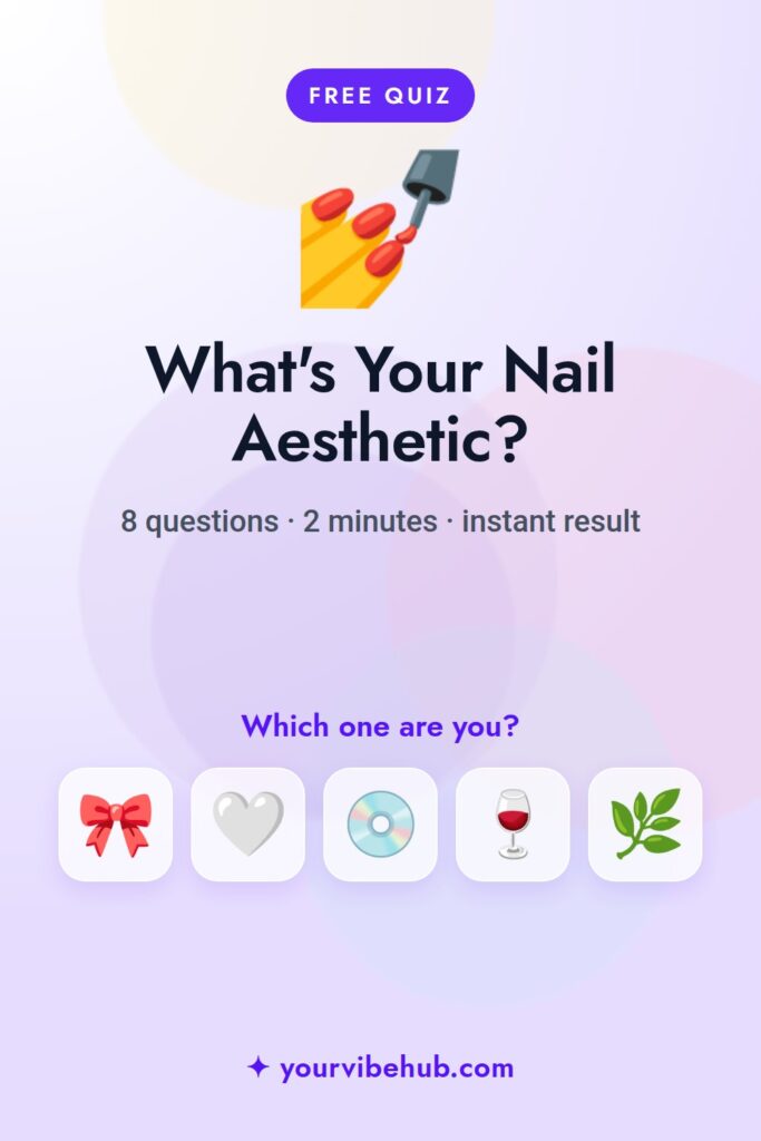 What’s Your Nail Aesthetic? quiz pin for Pinterest